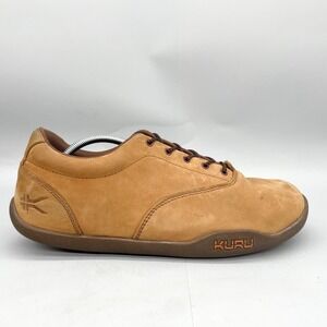 Kuru Mens 13 Sneaker Shoes Brown Leather Trainer Walk Comfort Casual Lace Up